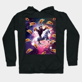 Cowboy Space Sloth On Unicorn - Taco Hoodie